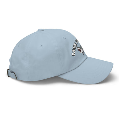 Save Our Seas Shark Dad hat: Pulls 4 pounds of ocean plastic! by Tropical Seas Clothing