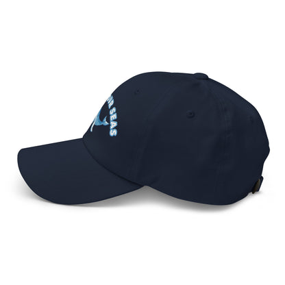 Save Our Seas Whale Dad hat: Pulls 4 pounds of ocean plastic! by Tropical Seas Clothing