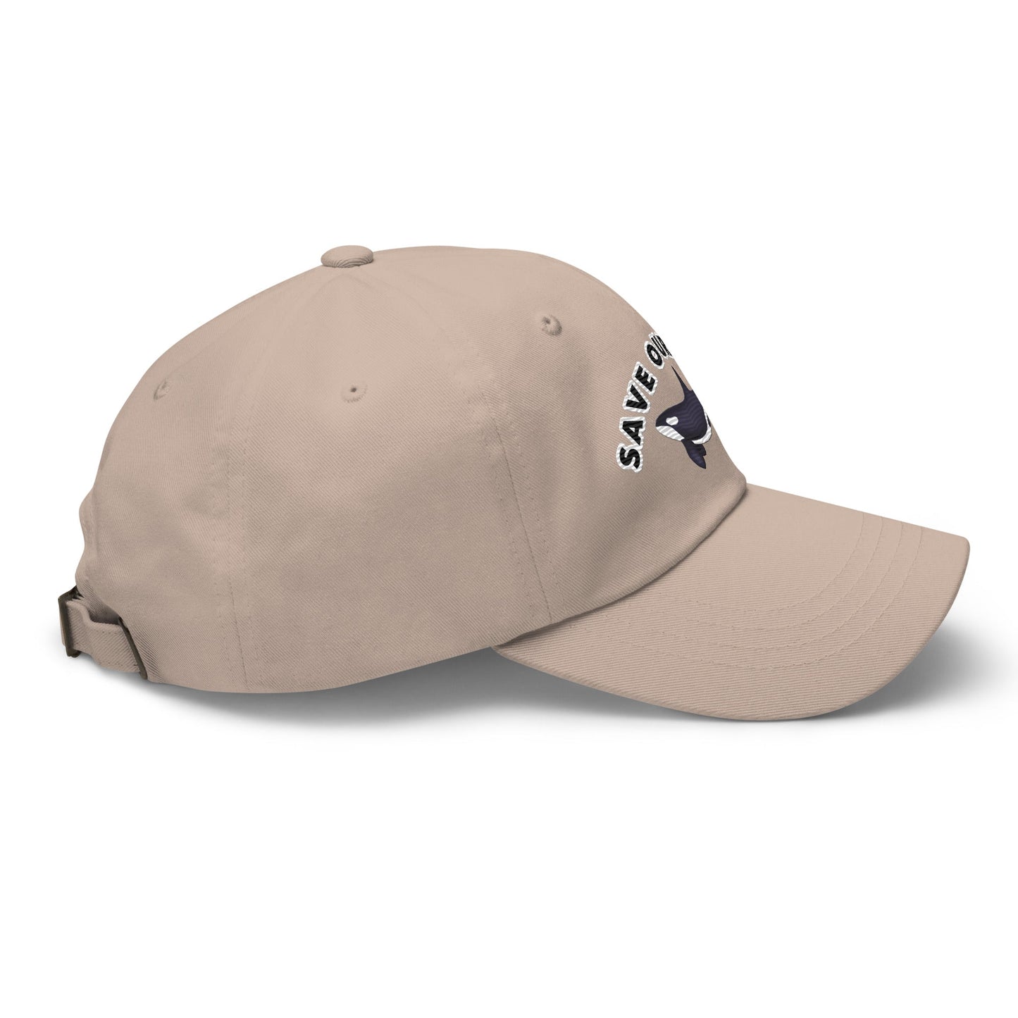 Save Our Seas Orca Dad hat: Pulls 4 pounds of ocean plastic! by Tropical Seas Clothing