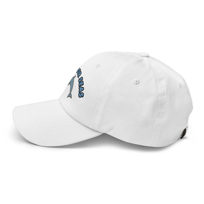 Save Our Seas Dolphin Dad hat: Pulls 4 pounds of ocean plastic! by Tropical Seas Clothing