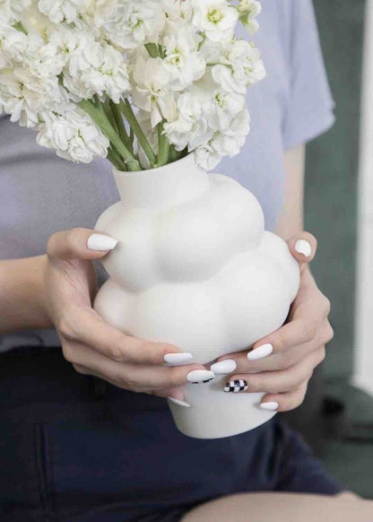 Cloud Vase - Modern Whimsical Eclectic Quirky Ceramic Flower Vase by INSPECIAL HOME