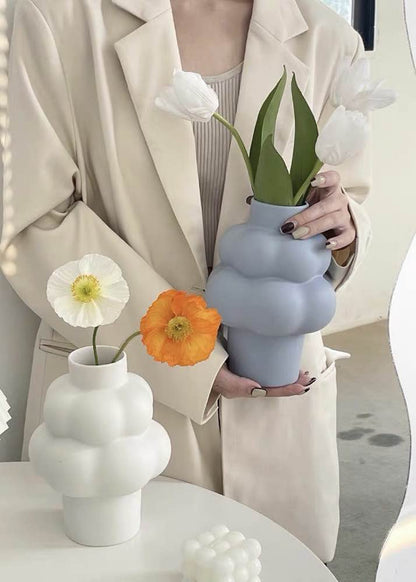 Cloud Vase - Modern Whimsical Eclectic Quirky Ceramic Flower Vase by INSPECIAL HOME