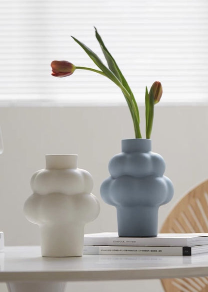 Cloud Vase - Modern Whimsical Eclectic Quirky Ceramic Flower Vase by INSPECIAL HOME