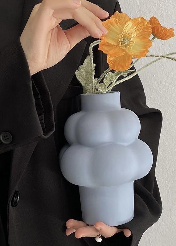 Cloud Vase - Modern Whimsical Eclectic Quirky Ceramic Flower Vase by INSPECIAL HOME