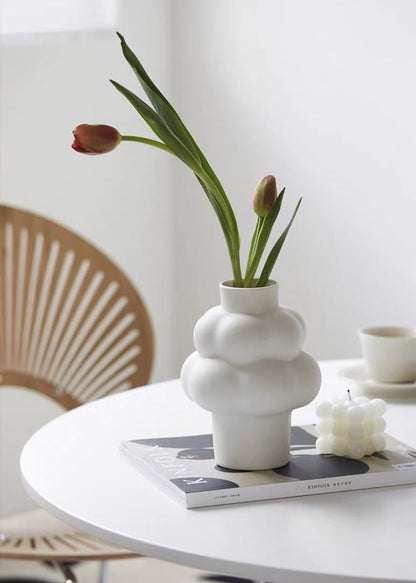 Cloud Vase - Modern Whimsical Eclectic Quirky Ceramic Flower Vase by INSPECIAL HOME