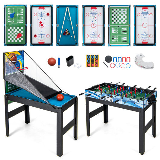 14-in-1 Combo Game Table Set Multi Game Table with Foosball by VYSN