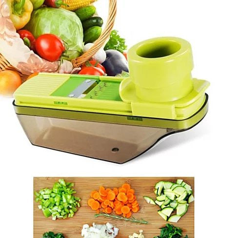 Veggie Lover's Compact Palm Sized Mini Grater and Veggie Slicer by VistaShops