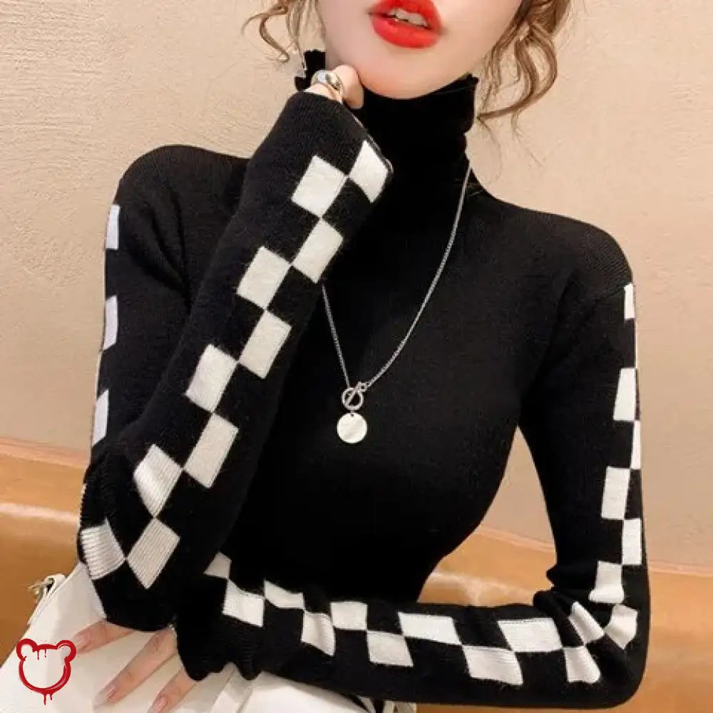 "Cozy Long-sleeve Turtleneck Sweater" by The Cursed Closet