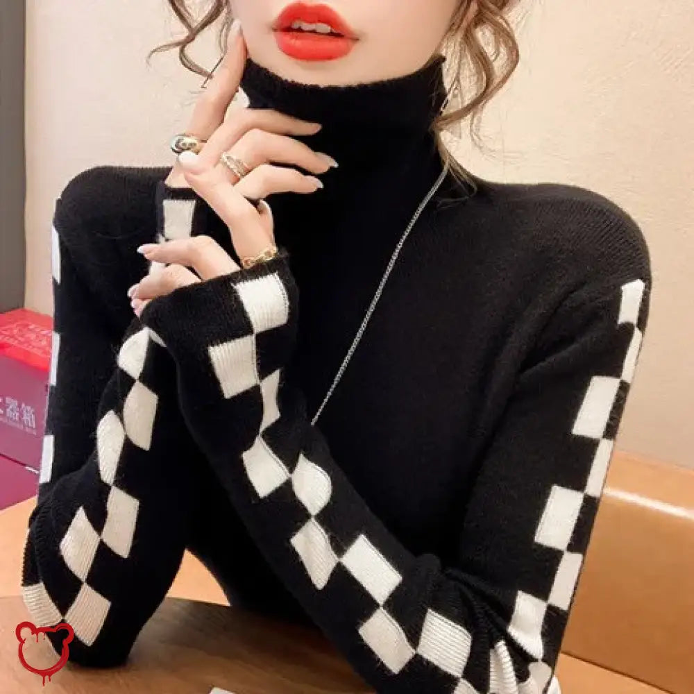 "Cozy Long-sleeve Turtleneck Sweater" by The Cursed Closet