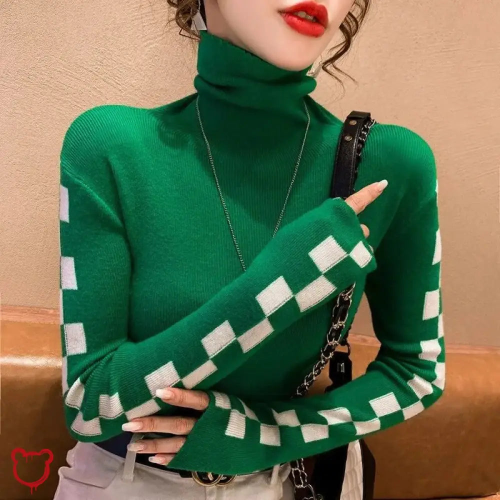 "Cozy Long-sleeve Turtleneck Sweater" by The Cursed Closet