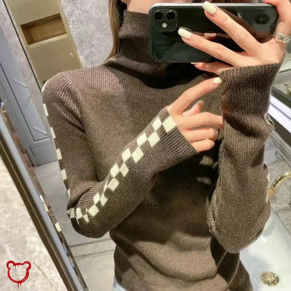 "Cozy Long-sleeve Turtleneck Sweater" by The Cursed Closet