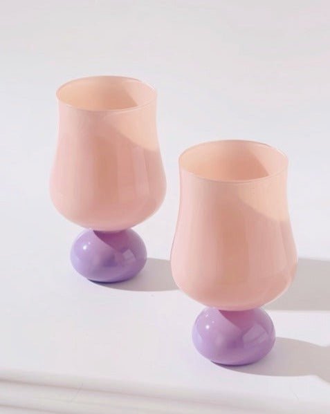 Creamy Colored Tulip Whisky Glasses Set ( $19.9 each ) by INSPECIAL HOME