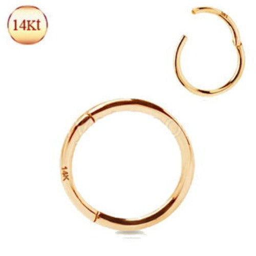 14Kt. Rose Gold Seamless Clicker Ring by Fashion Hut Jewelry