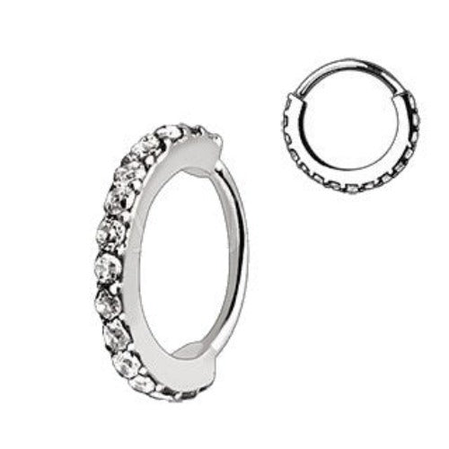 316L Stainless Steel Multi-Jeweled Annealed Seamless Ring by Fashion Hut Jewelry