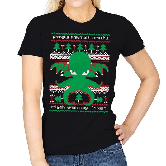 Cthulhu Cultist Christmas - Womens by RIPT Apparel