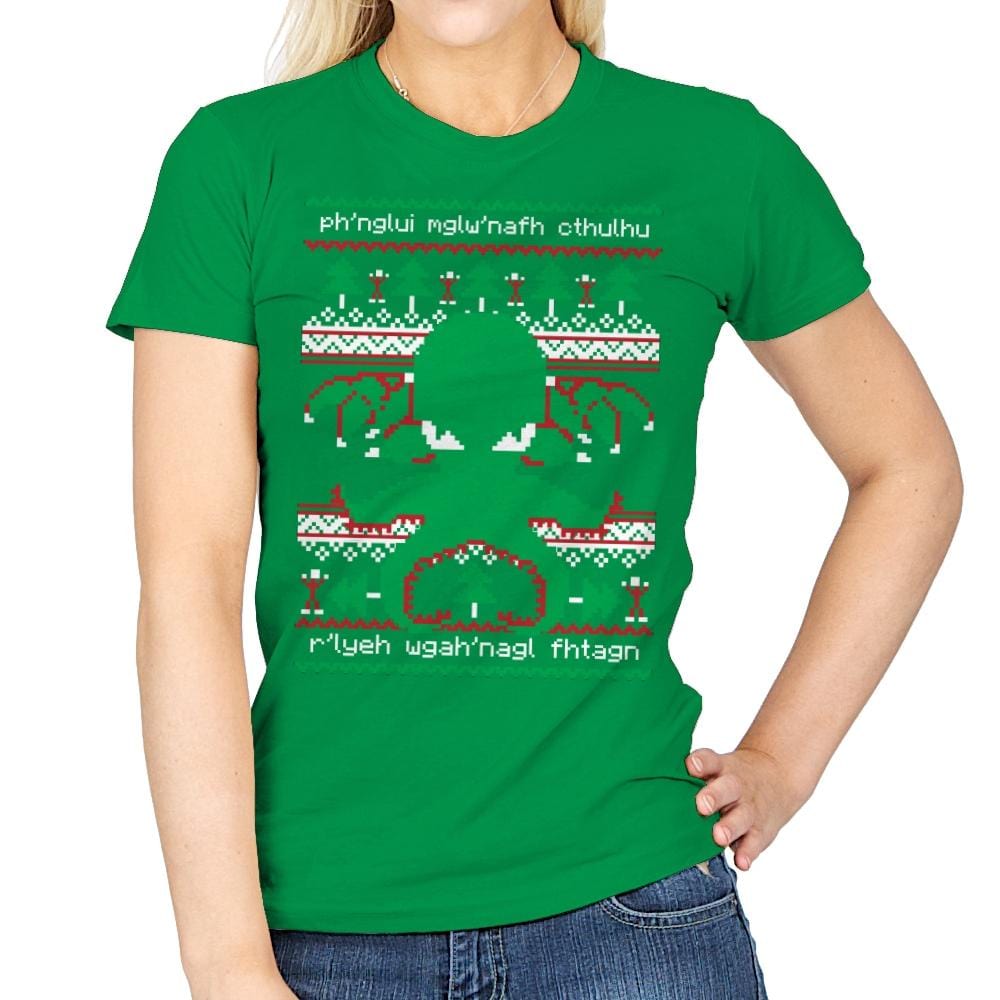 Cthulhu Cultist Christmas - Womens by RIPT Apparel