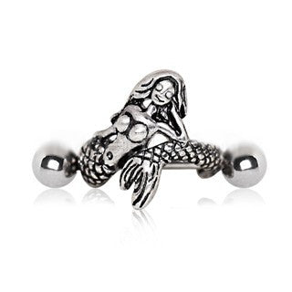 316L Stainless Steel Mermaid Cartilage Cuff Earring by Fashion Hut Jewelry