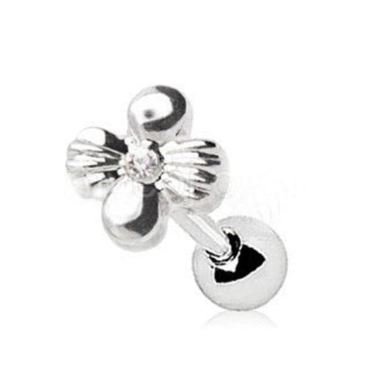 316L Stainless Steel Charming Wildflower Cartilage Earring by Fashion Hut Jewelry