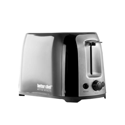 Better Chef Deluxe Cool Touch Wide-Slot 2-Slice Toaster with Stainless Accents by Jupiter Gear Home