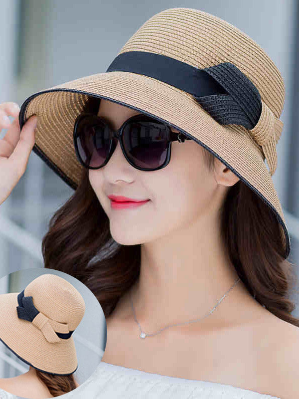 Original Bow Sun-Protection Dome Hat by migunica