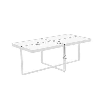 Minimalism Rectangle Coffee Table With Sintered Stone Top by Blak Hom