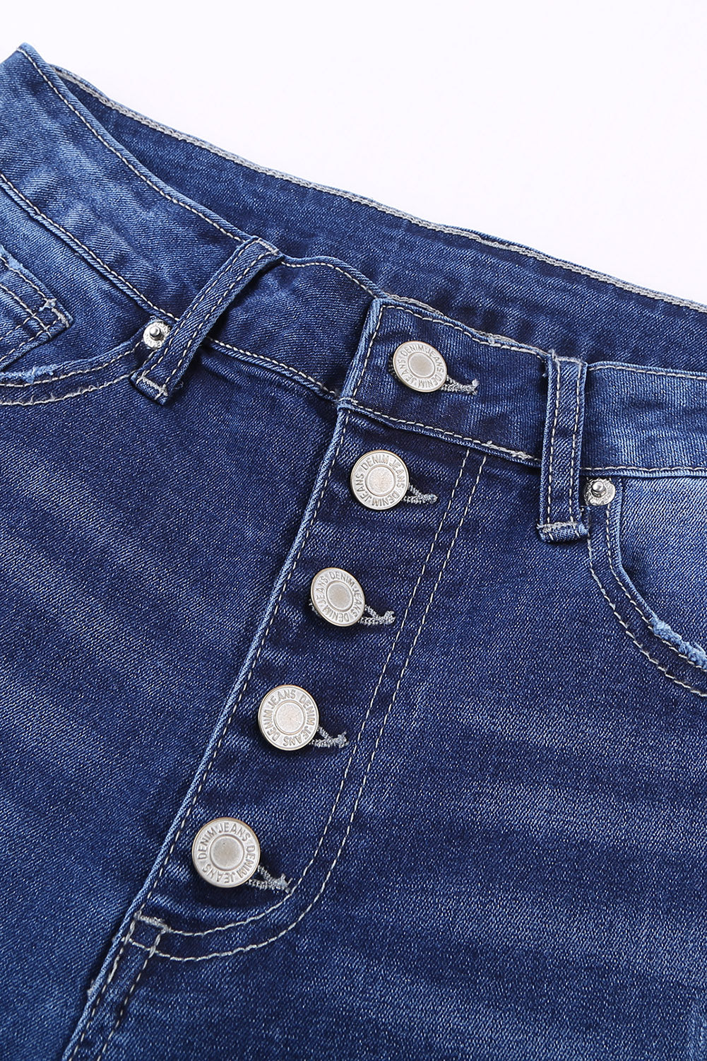 What You Want Button Fly Pocket Jeans by BlakWardrob