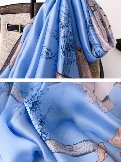 Vacation Floral Printed Shawl&Scarf by migunica