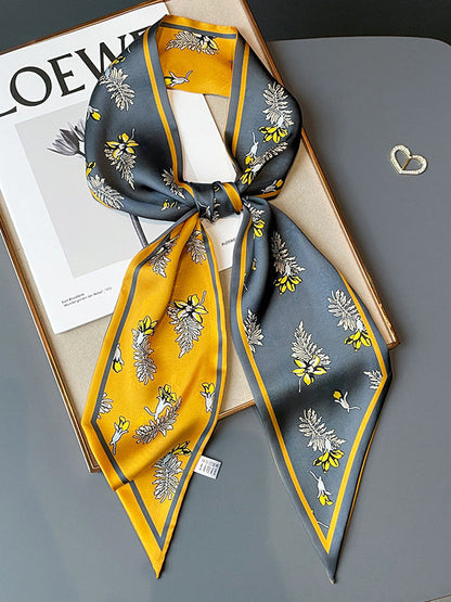 Urban Silk Imitation Floral Printed Scarf by migunica