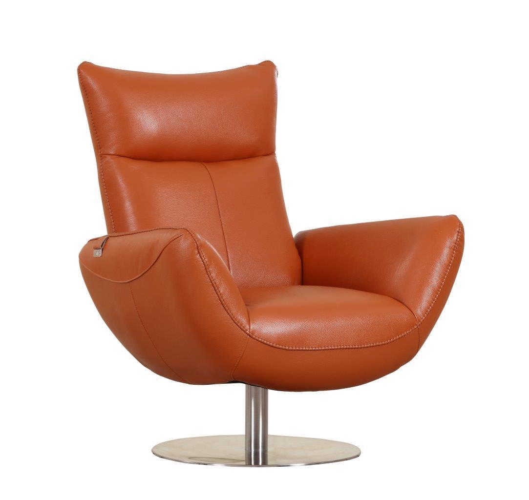 Modern Genuine Italian Leather Lounge Chair by Blak Hom