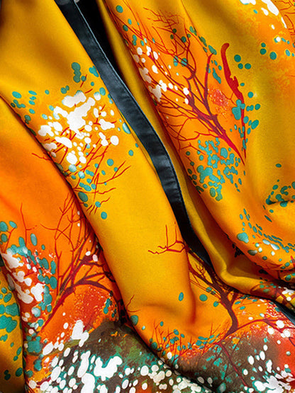 Printed Sun Protection Wash Painting Shawl&Scarf by migunica