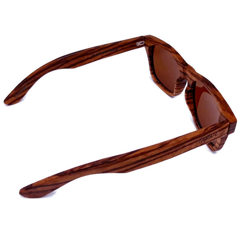 Zebrawood Full Frame Polarized Sunglasses by Balec Group