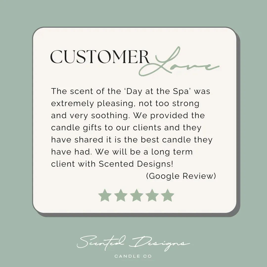 Day at the Spa Soy Candle - 7oz Glass Jar by Scented Designs Candle Company