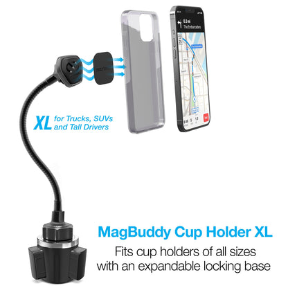 Naztech MagBuddy Elite Cup Holder XL Mount (15475-HYP) by Jupiter Gear Home