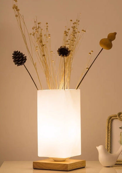 Dimmable Flower Vase Beside Decorative Table Lamp for Rustic Home by INSPECIAL HOME