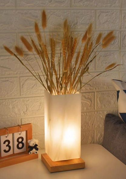 Dimmable Flower Vase Beside Decorative Table Lamp for Rustic Home by INSPECIAL HOME