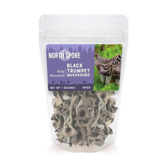 North Spore Dried Wild Black Trumpet Mushrooms by Farm2Me