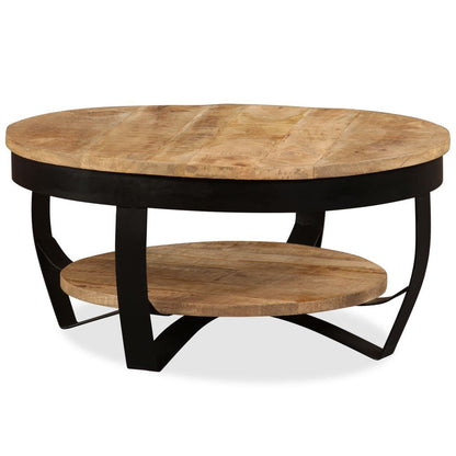 Solid Rough Mango Wood Coffee Table by Blak Hom