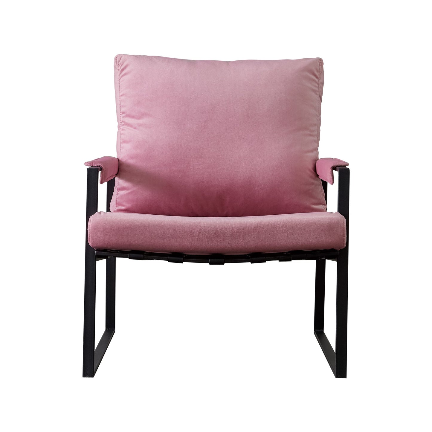 Modern Relax Single Arms Chair With Velvet Cushion by Blak Hom