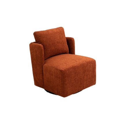 Swivel Barrel Chair, Comfy Round Accent Sofa Chair by Blak Hom