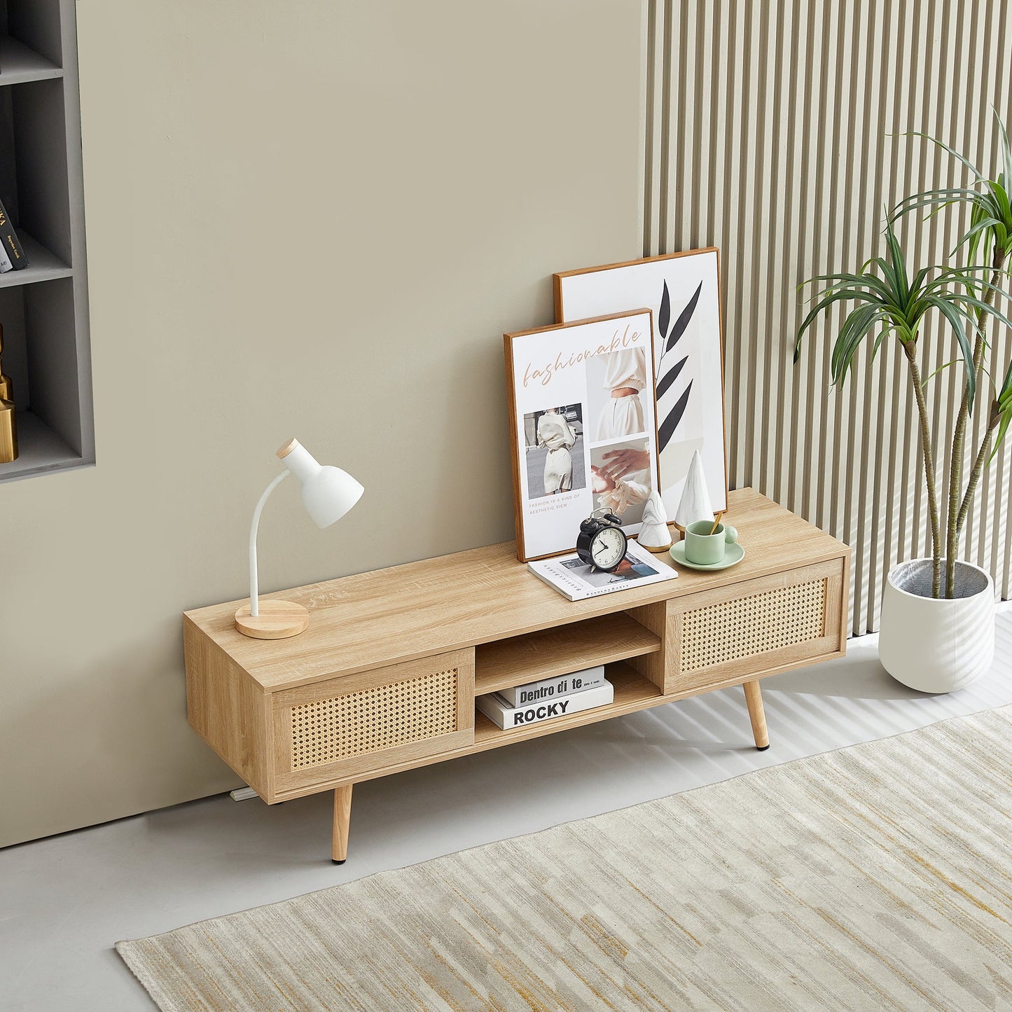 Natural Wood Color TV Cabinet by Blak Hom