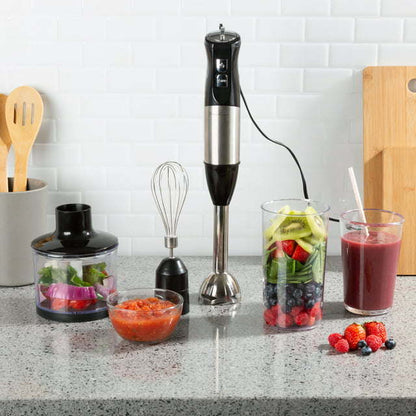 Immersion Blender 4-In-1 6 Speed Hand Mixer by Blak Hom