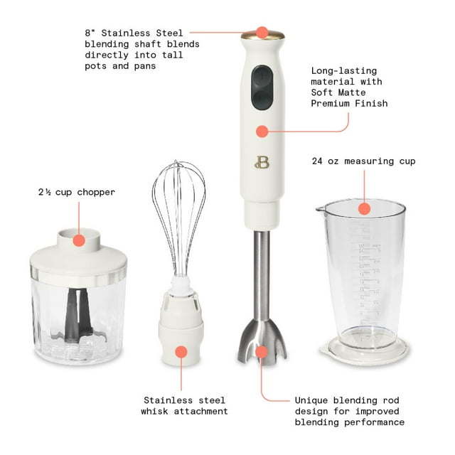 2-Speed Immersion Blender with Chopper & Measuring Cup by Blak Hom