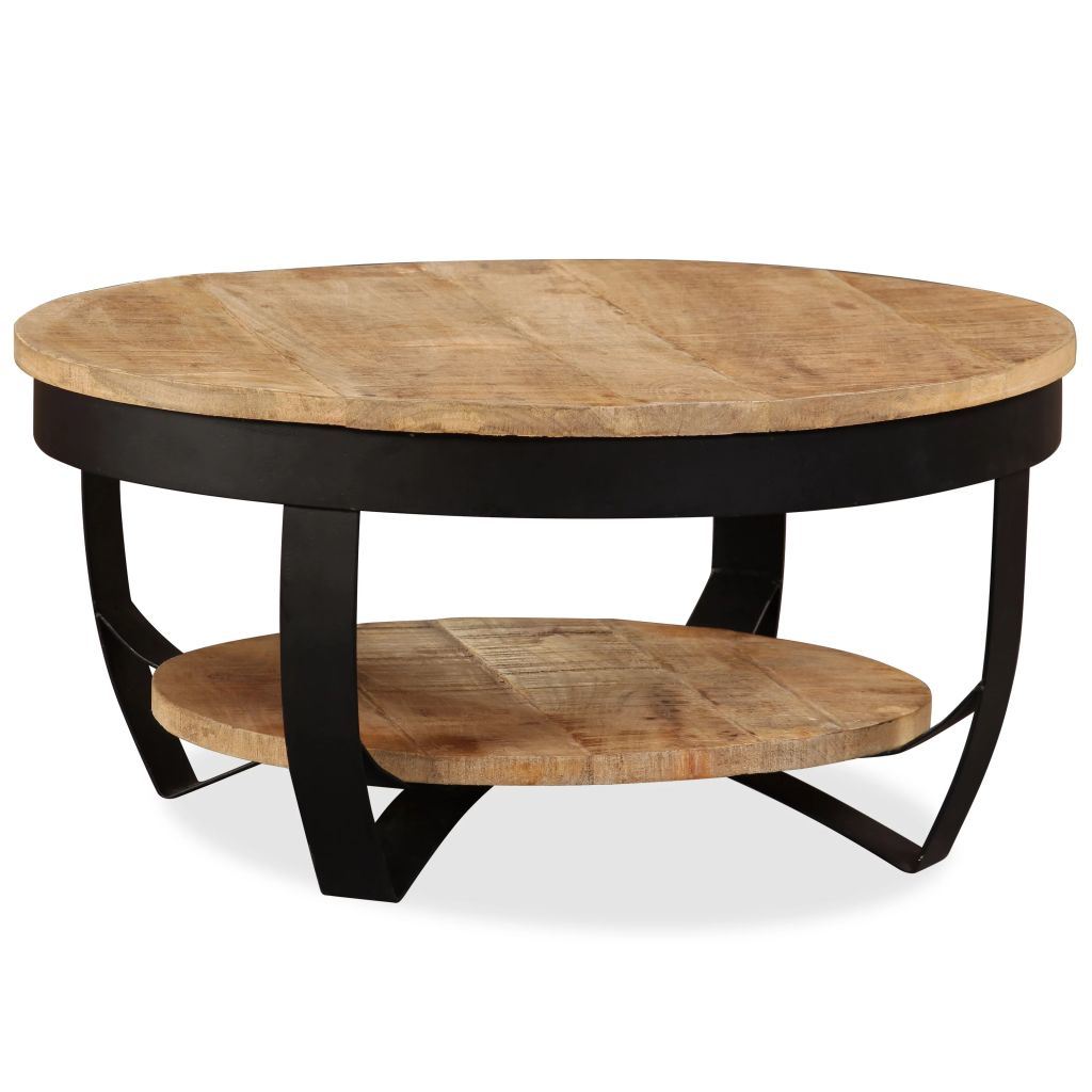 Solid Rough Mango Wood Coffee Table by Blak Hom