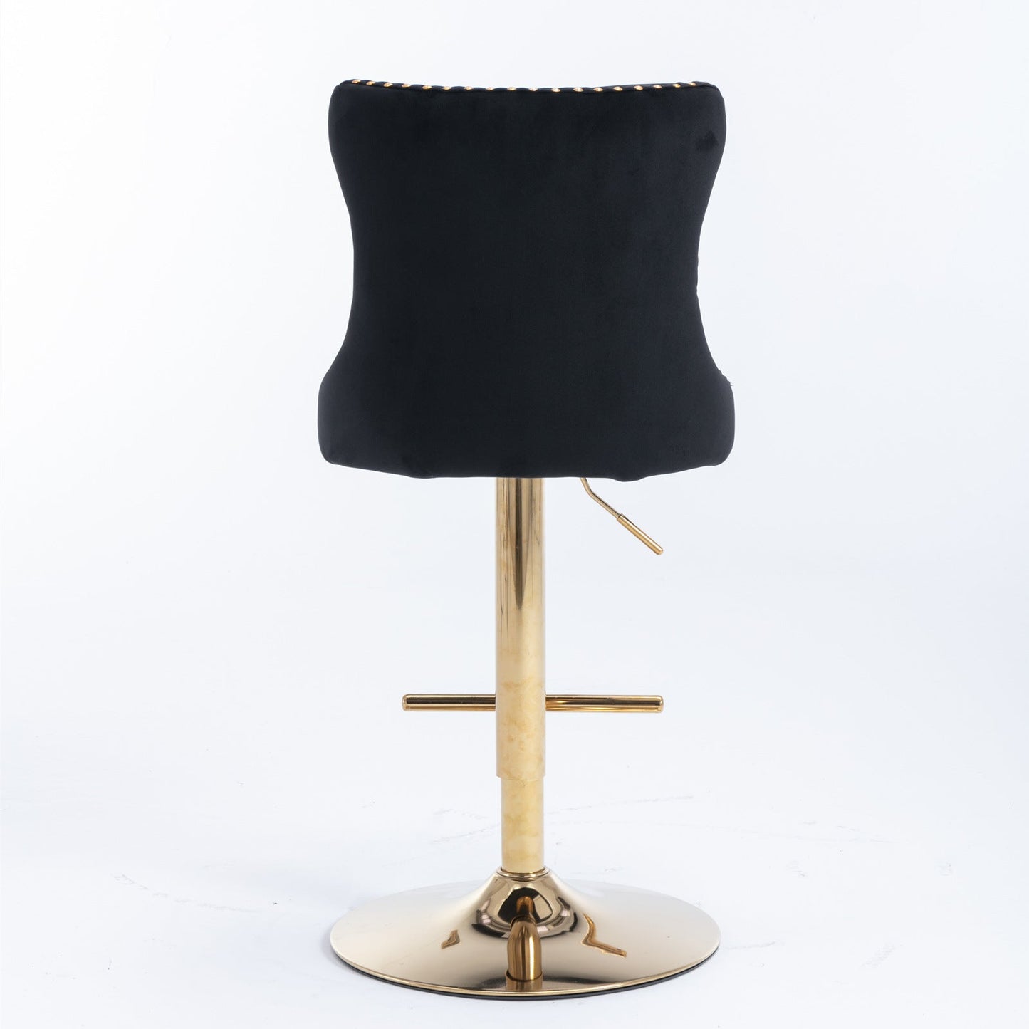 Set of 2 Modern A Velvet Swivel Stools by Blak Hom