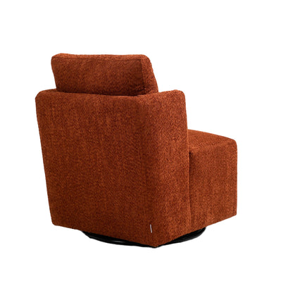 Swivel Barrel Chair, Comfy Round Accent Sofa Chair by Blak Hom