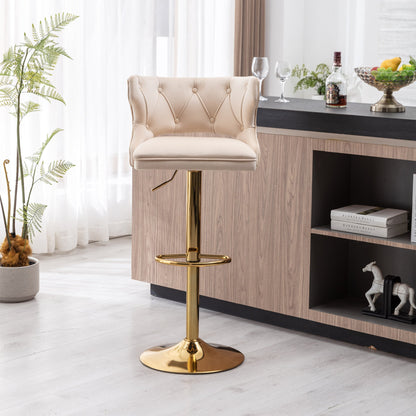 Set of 2 Modern Fashionable Velvet Bar Stools by Blak Hom