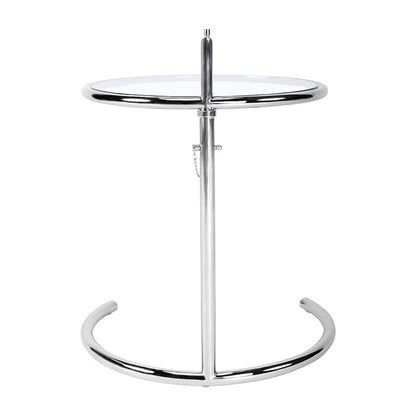 Tempered Glass Stainless Steel Side Table by Blak Hom