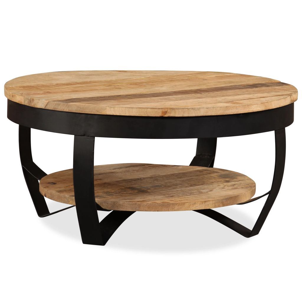 Solid Rough Mango Wood Coffee Table by Blak Hom