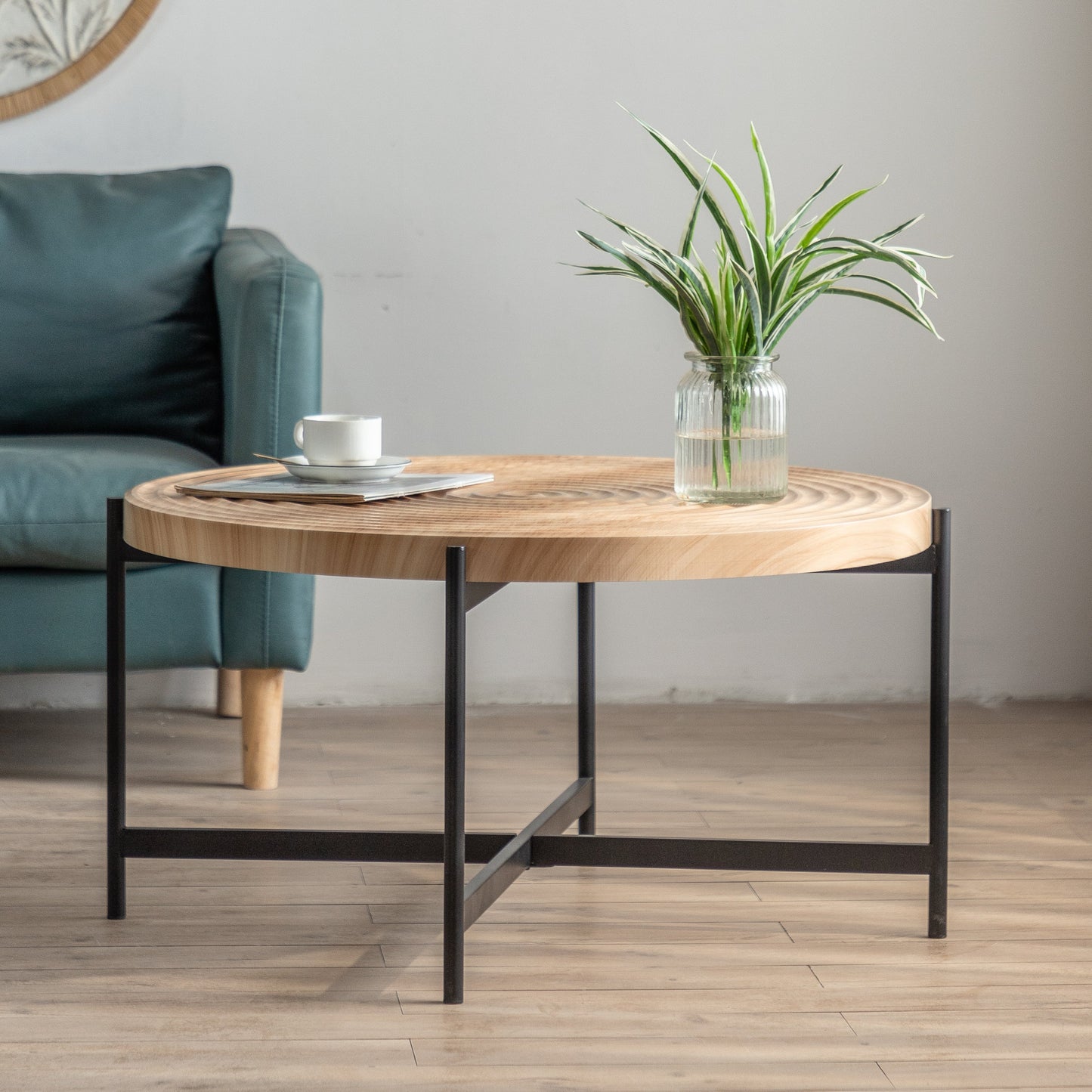 Modern Thread Design Round Coffee Table by Blak Hom