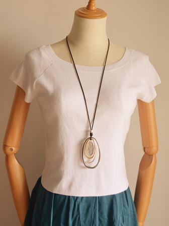 Multilayer Circle Long Necklace by migunica